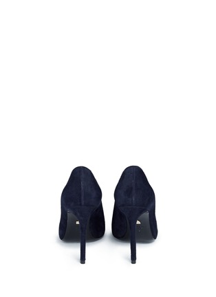 背面 - 点击放大 - LANVIN - 漆皮拼接绒面羊皮尖头高跟鞋