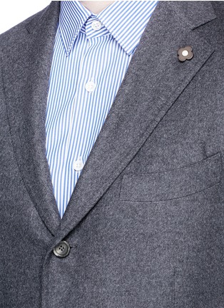 细节 - 点击放大 - LARDINI - 混色丝混羊绒西服外套