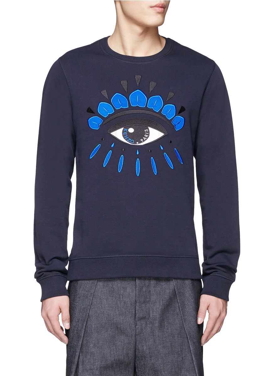 KENZO | Big eye appliqué sweatshirt | 男士| Lane Crawford