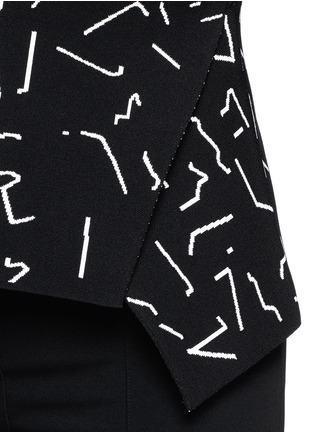 细节 - 点击放大 - ALEXANDERWANG - 线条图案荷叶边背心