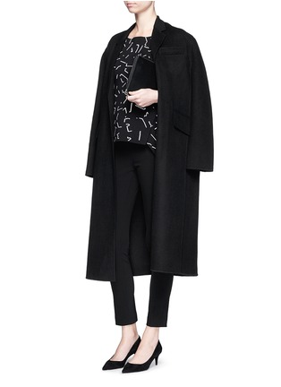 模特儿示范图 - 点击放大 - ALEXANDERWANG - 线条图案荷叶边背心