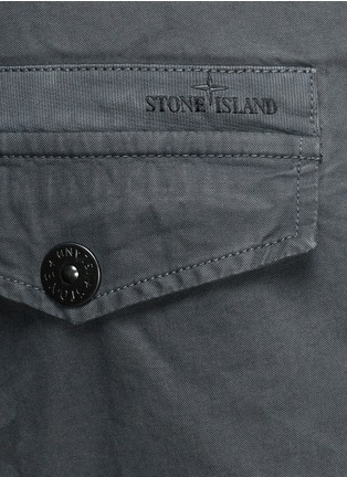 细节 - 点击放大 - STONE ISLAND - 纯棉水洗休闲长裤