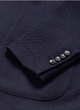  - LARDINI - 几何凹凸纹羊毛西服外套