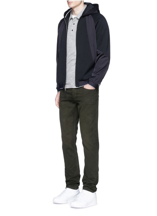 模特儿示范图 - 点击放大 - RAG & BONE - 拼接设计连帽夹克