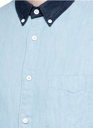 细节 - 点击放大 - RAG & BONE - YOKOHAMA拼色纯棉衬衫
