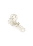 细节 - 点击放大 - KENNETH JAY LANE - 人造珍珠及仿水晶点缀花卉造型金属夹耳耳环