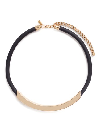 首图 - 点击放大 - KENNETH JAY LANE - 金属装饰拼接橡胶项圈