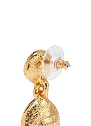 细节 - 点击放大 - KENNETH JAY LANE - 仿水晶垂坠耳环