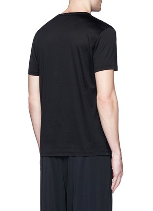 背面 - 点击放大 - ALEXANDER MCQUEEN - 骷髅及条纹刺绣纯棉T恤