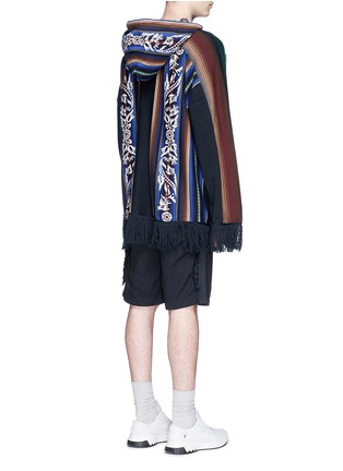 背面 - 点击放大 - SACAI - 民族条纹流苏针织上衣