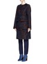模特儿示范图 - 点击放大 - DRIES VAN NOTEN - 'Richmond' floral jacquard patch pocket coat