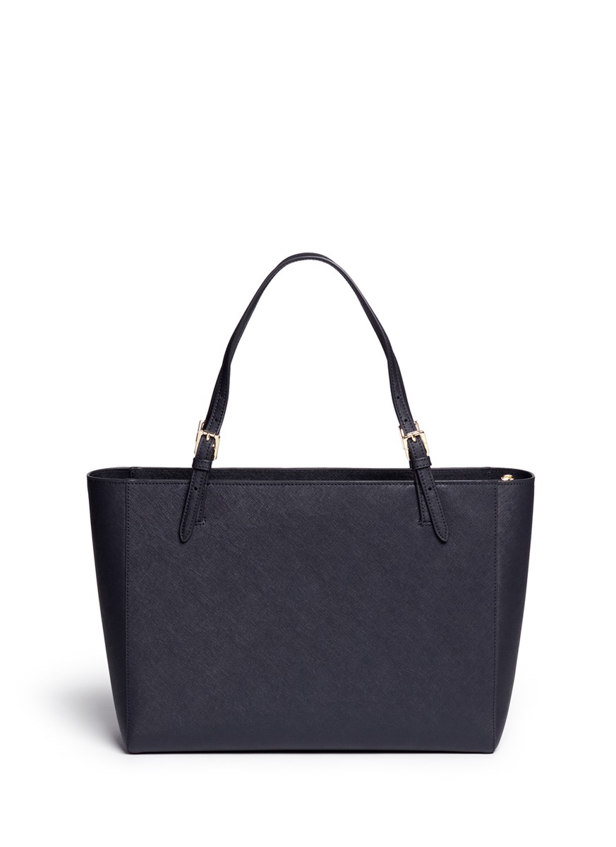 tory burch - york十字纹皮手提包 | 黑色 大包 | 女装 | lane