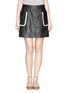 首图 - 点击放大 首图 - 点击放大 - THEORY - 'Strailia' contrast binding leather skirt