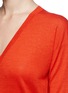 细节 - 点击放大 - THEORY - Trulinda' V-neck mélange sweater