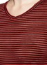 细节 - 点击放大 - ISABEL MARANT ÉTOILE - ANDREIA拼色条纹亚麻混棉T恤