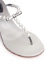 细节 - 点击放大 - RENÉ CAOVILLA - 人造珍珠夹脚粗跟凉鞋
