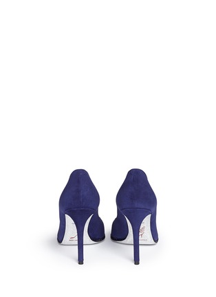 背面 - 点击放大 - RENÉ CAOVILLA - Decollete绒面皮仿水晶尖头高跟鞋