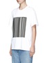 正面 -点击放大 - ALEXANDERWANG - 品牌标志条形码拼贴纯棉T恤