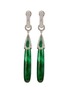 首图 - 点击放大 - SAMUEL KUNG - Diamond jade 18k white gold drop earrings