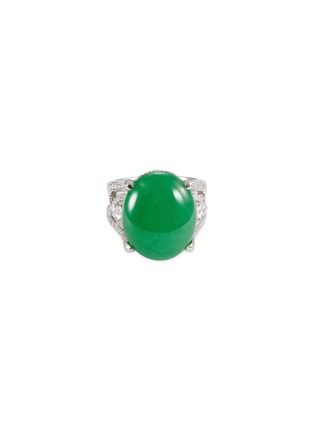 首图 - 点击放大 - SAMUEL KUNG - Diamond jade 18k white gold ring