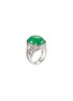 模特儿示范图 - 点击放大 - SAMUEL KUNG - Diamond jade 18k white gold ring