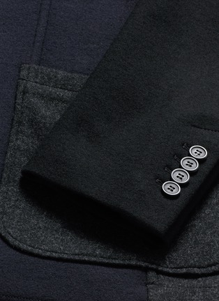  - LANVIN - 拼贴设计混羊毛西服外套