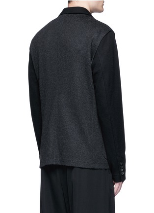 背面 - 点击放大 - LANVIN - 拼贴设计混羊毛西服外套