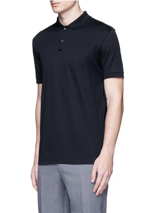 正面 -点击放大 - LANVIN - 条带装饰单色纯棉polo衫