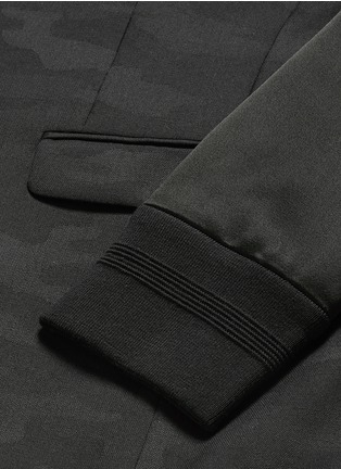  - NEIL BARRETT - 缎面拼贴迷彩羊毛西服外套