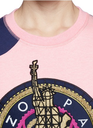 细节 - 点击放大 - KENZO - 'Dots & Liberty' embroidery sweatshirt