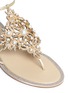 细节 - 点击放大 - RENÉ CAOVILLA - 人造珍珠及仿水晶点缀水蛇皮夹脚凉鞋