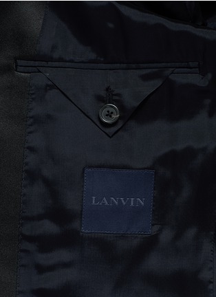  - LANVIN - 缎面拼接羊毛西服套装