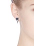模特示范图 - 点击放大 - JOOMI LIM - 'Vicious Love' crystal spike drop earrings