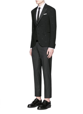 模特儿示范图 - 点击放大 - NEIL BARRETT - 十字星胶印羊毛西服外套