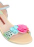 细节 - 点击放大 - SOPHIA WEBSTER - LILICO立体花卉叶子装饰真皮凉鞋