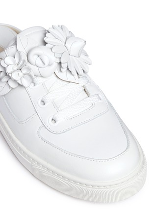 细节 - 点击放大 - SOPHIA WEBSTER - LILICO JESSIE花卉点缀小牛皮穆勒运动鞋