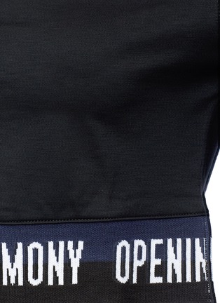 细节 - 点击放大 - OPENING CEREMONY - 品牌名称提花纯棉短款T恤