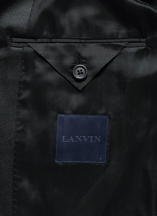  - LANVIN - 缎面拼接羊毛西服套装