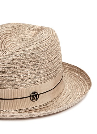 细节 - 点击放大 - MAISON MICHEL - Joseph帽带装饰草帽