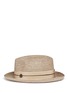 模特儿示范图 - 点击放大 - MAISON MICHEL - Joseph帽带装饰草帽
