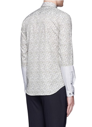 背面 - 点击放大 - CARVEN - 银杏叶格纹印花纯棉衬衫