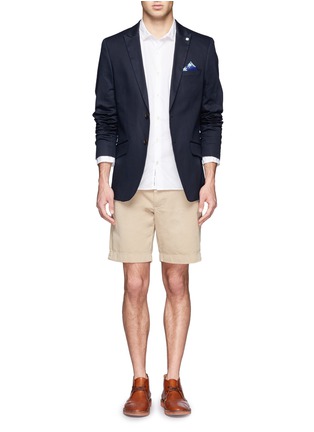 模特儿示范图 - 点击放大 - SCOTCH & SODA - 混棉休闲西服外套