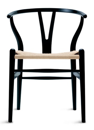 首图 –点击放大 - CARL HANSEN & SØN - CH24手工编织纸绳及山毛榉椅－黑色