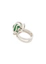 模特儿示范图 - 点击放大 - SAMUEL KUNG - Diamond jade 18k white gold ring