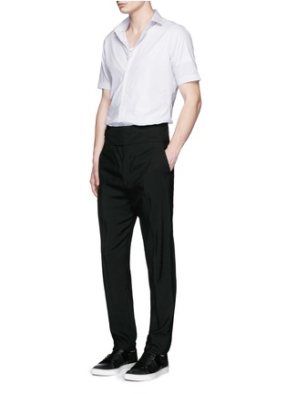 模特儿示范图 - 点击放大 - LANVIN - 条纹纯棉衬衫