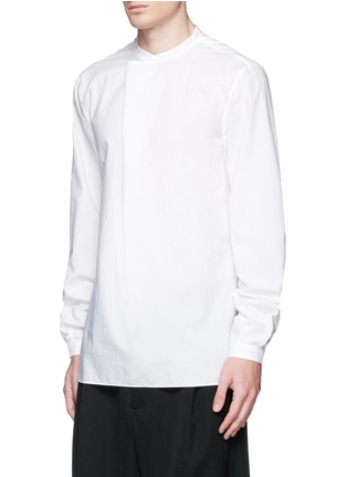 正面 -点击放大 - ACNE STUDIOS - 中式衣领棉混丝衬衫