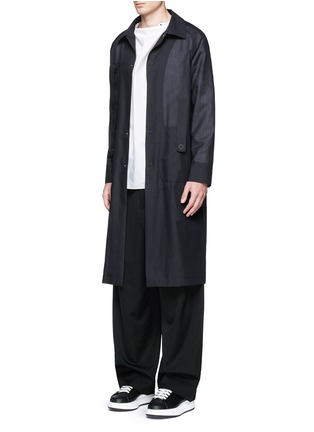 模特儿示范图 - 点击放大 - ACNE STUDIOS - 中式衣领棉混丝衬衫