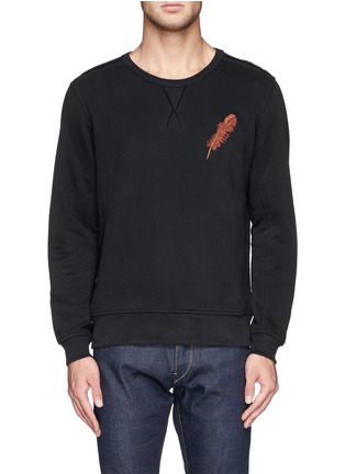 首图 - 点击放大 - ALEXANDER MCQUEEN - Feather embroidery sweatshirt