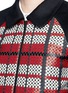 细节 - 点击放大 - CYNTHIA & XIAO - 编织格纹拼接混羊毛夹克