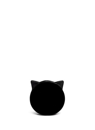 背面 - 点击放大 - CHARLOTTE OLYMPIA - PUSSYCAT猫脸刺绣天鹅绒斜挎包